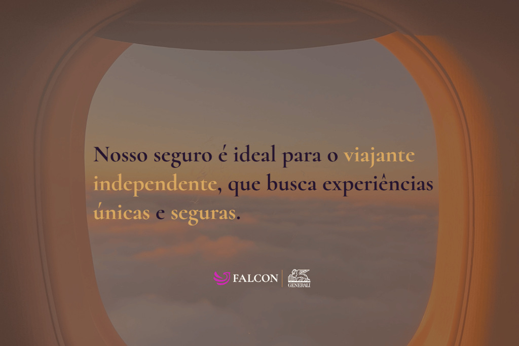 Visão de janela de avião representando seguro viagem
